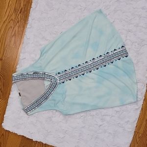 Miss Me Blue Sequin Tank Top, Women's Large, Excellent Condition!